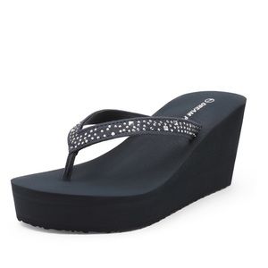 Dream Pairs Black Platform Sandals, Women’s 9